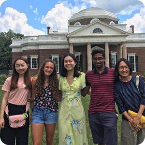 EAP Instructional Assistants and Students Visiting Monticello